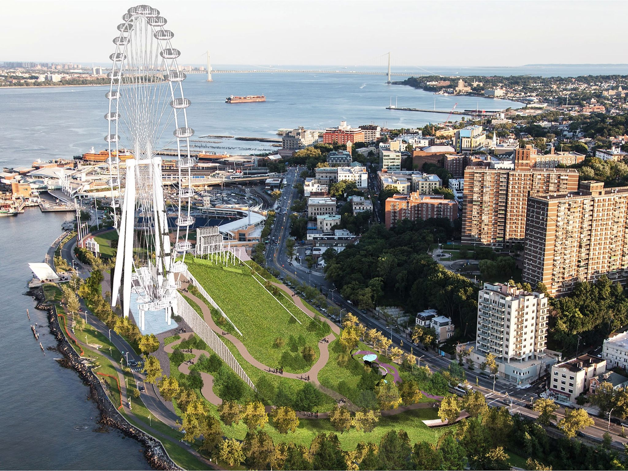 High Resolution Wallpaper - New York Wheel - HD Wallpaper 