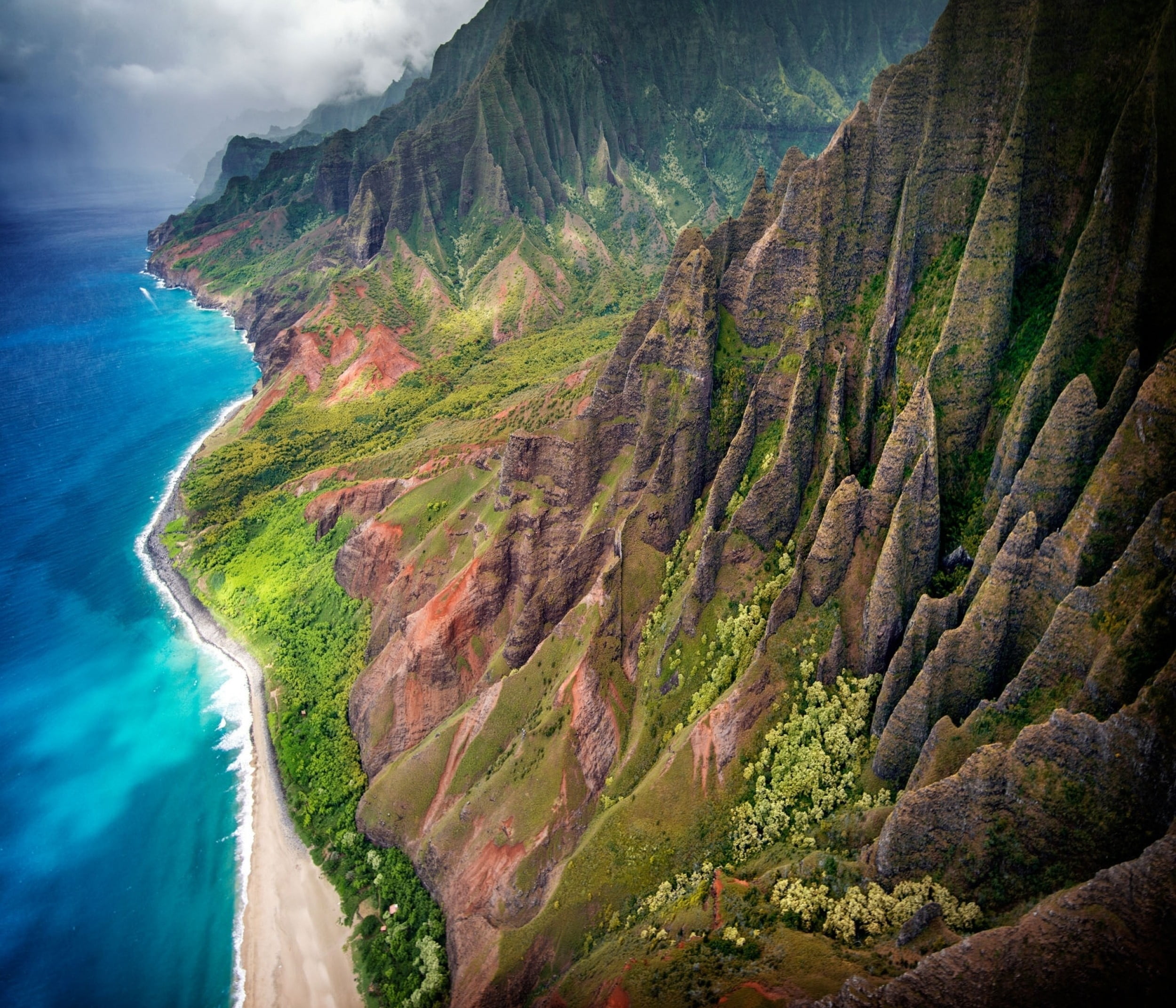 Tropical Beach Aerial View - HD Wallpaper 