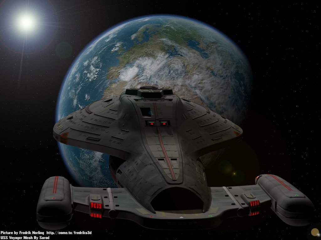 Voyager - Uss Voyager By Sarod - HD Wallpaper 