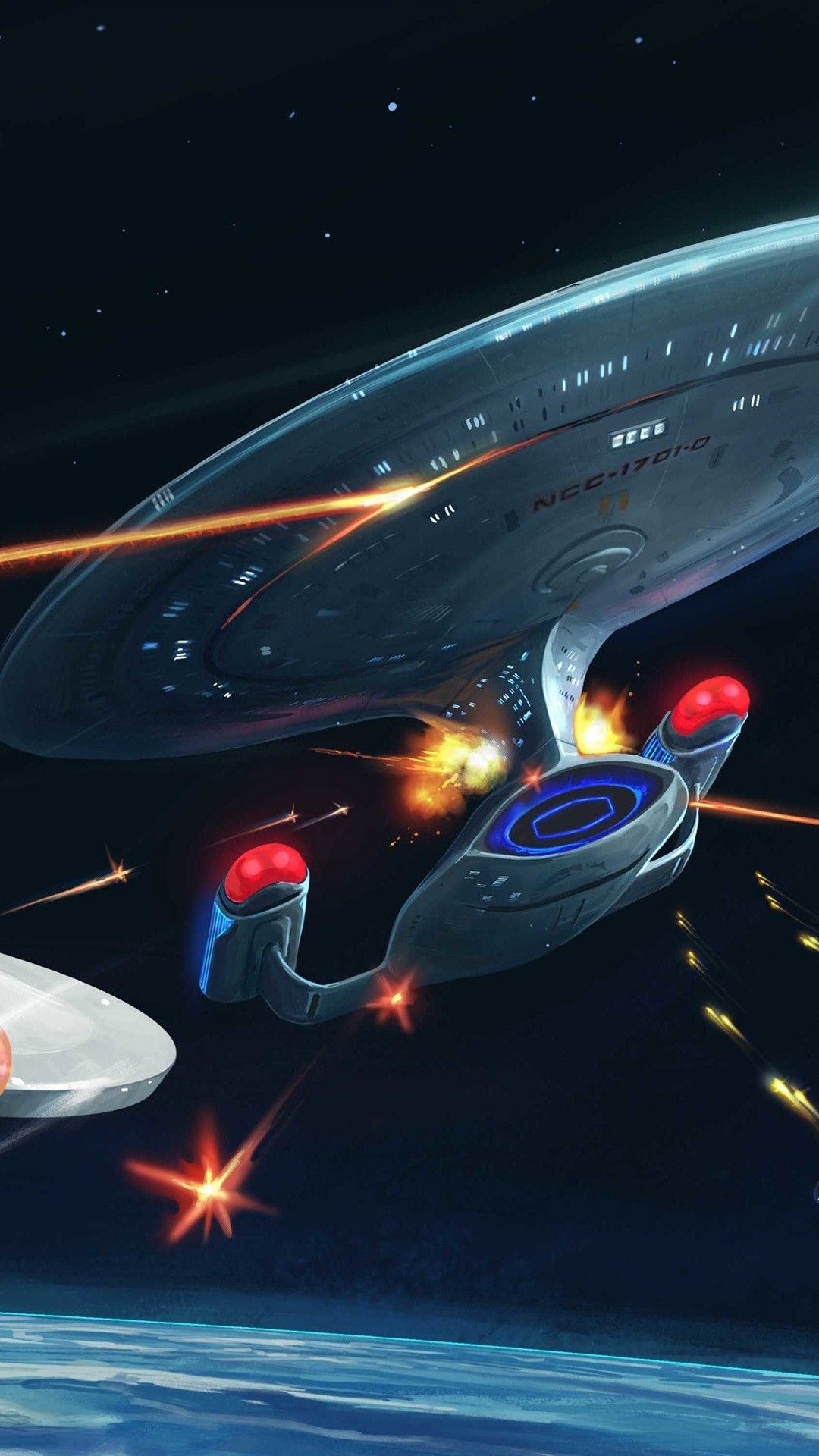 Data Src Vertical Star Trek Iphone Wallpaper For 4k - Star Trek Ship Art - HD Wallpaper 