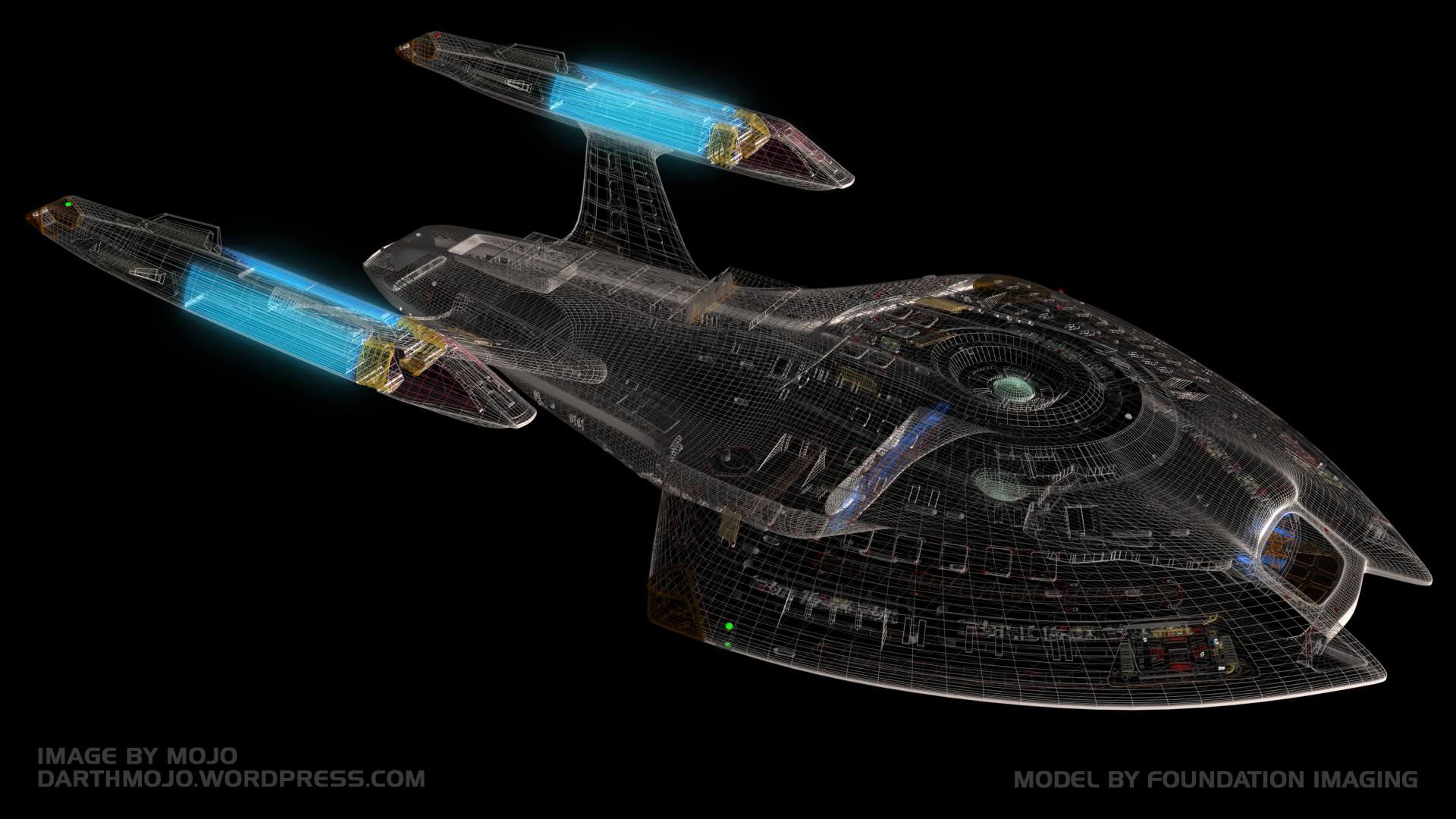 Cgi, Computer Graphics, Enterprise, Mojo, Rob Bonchune, - Nova Class Star Trek 3d Model - HD Wallpaper 
