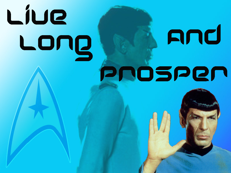 Star Trek Tos Wallpaper - Mr Spock Live Long And Prosper Hd - HD Wallpaper 