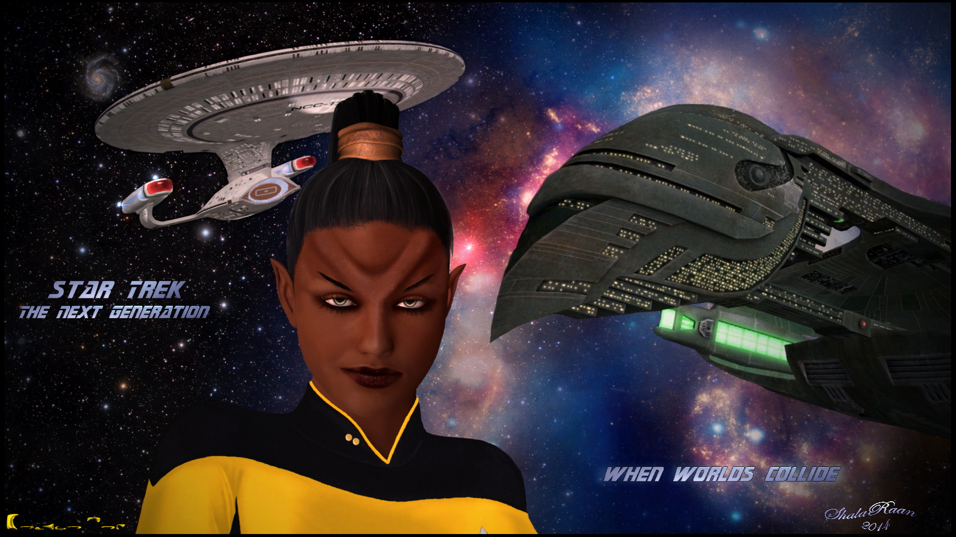 When Worlds Collide - Outer Space - HD Wallpaper 