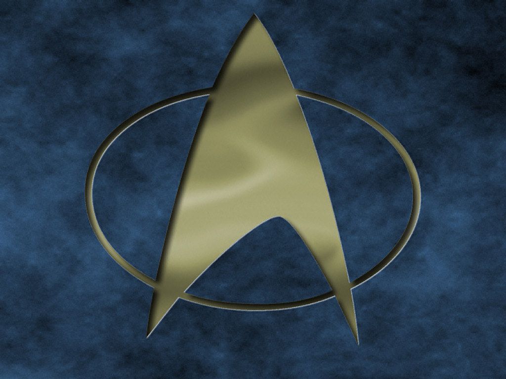 Star Trek The Next Generation Logo Engraved Wallpaper - HD Wallpaper 