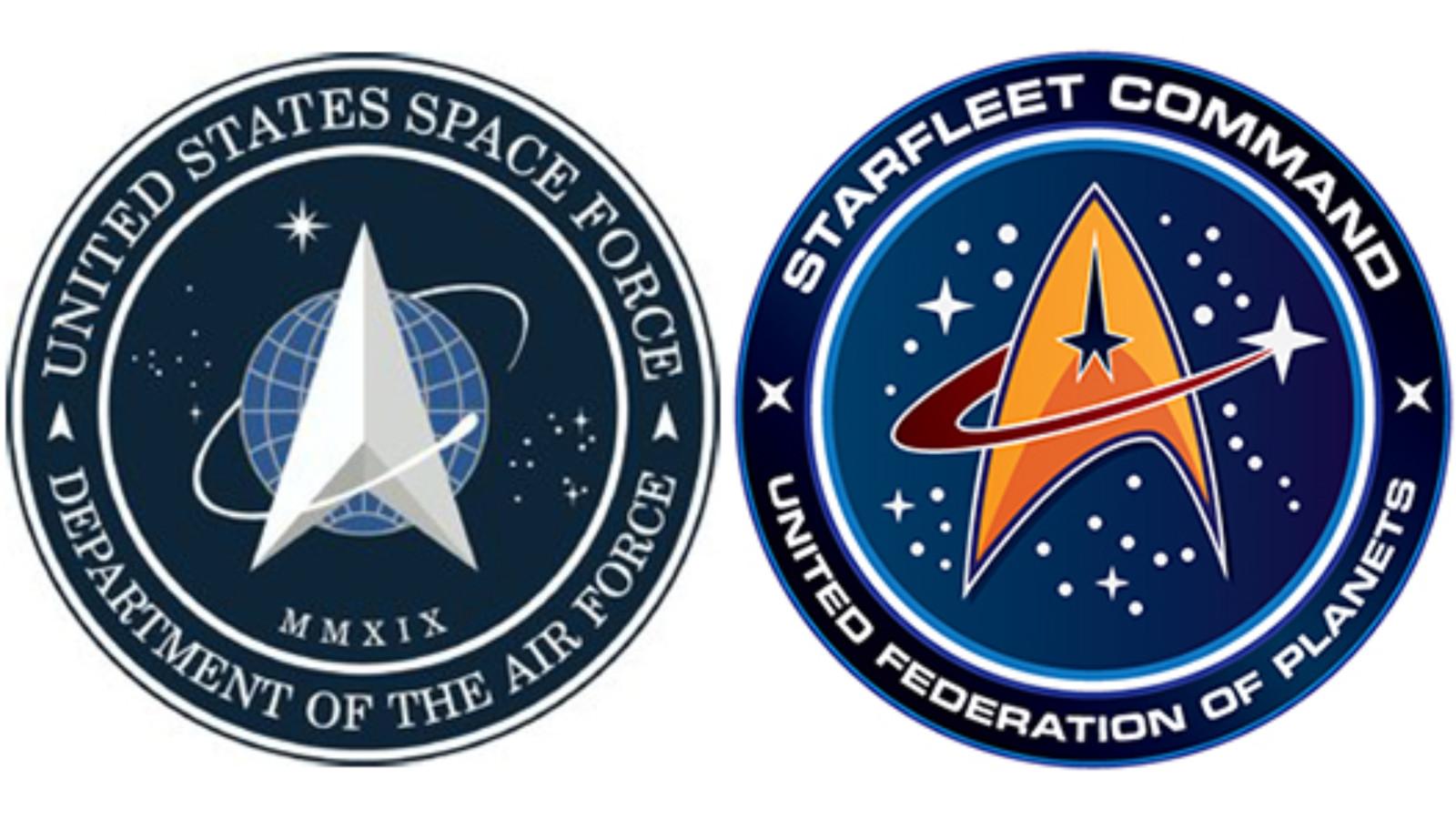 Star Trek Vs Space Force Logo - HD Wallpaper 