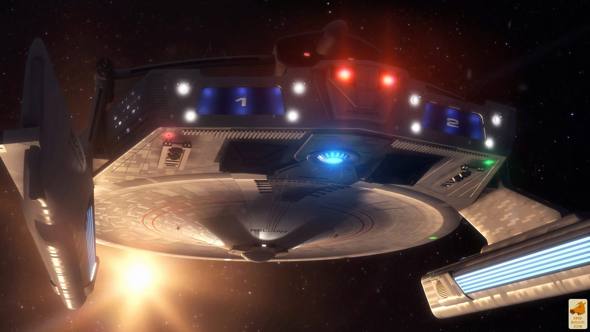 - Star Trek Forever Uss Enterprise Reliant - Night - HD Wallpaper 