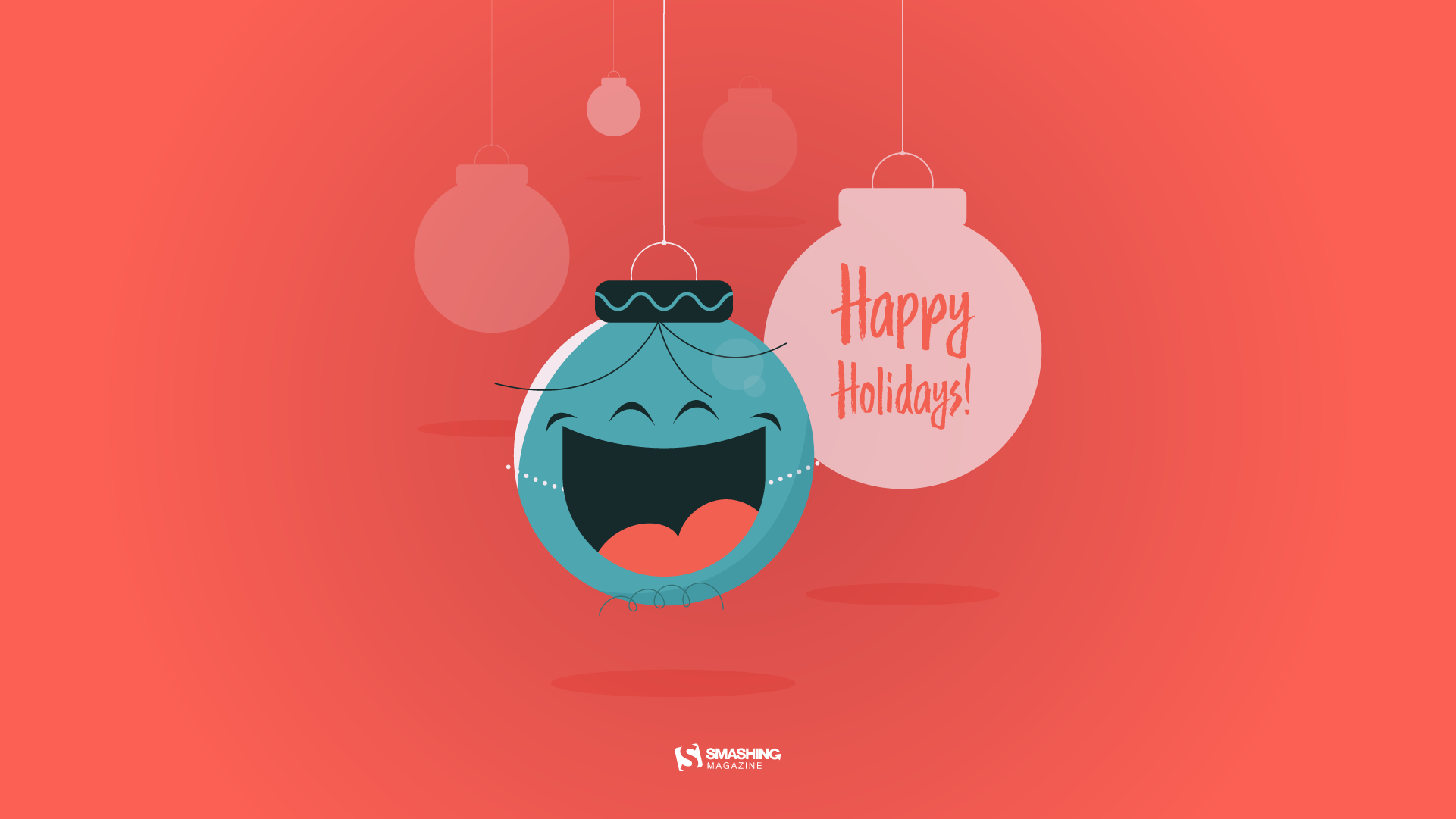 Happy Holidays Minimal Wallpaper - Smashing Magazine - HD Wallpaper 