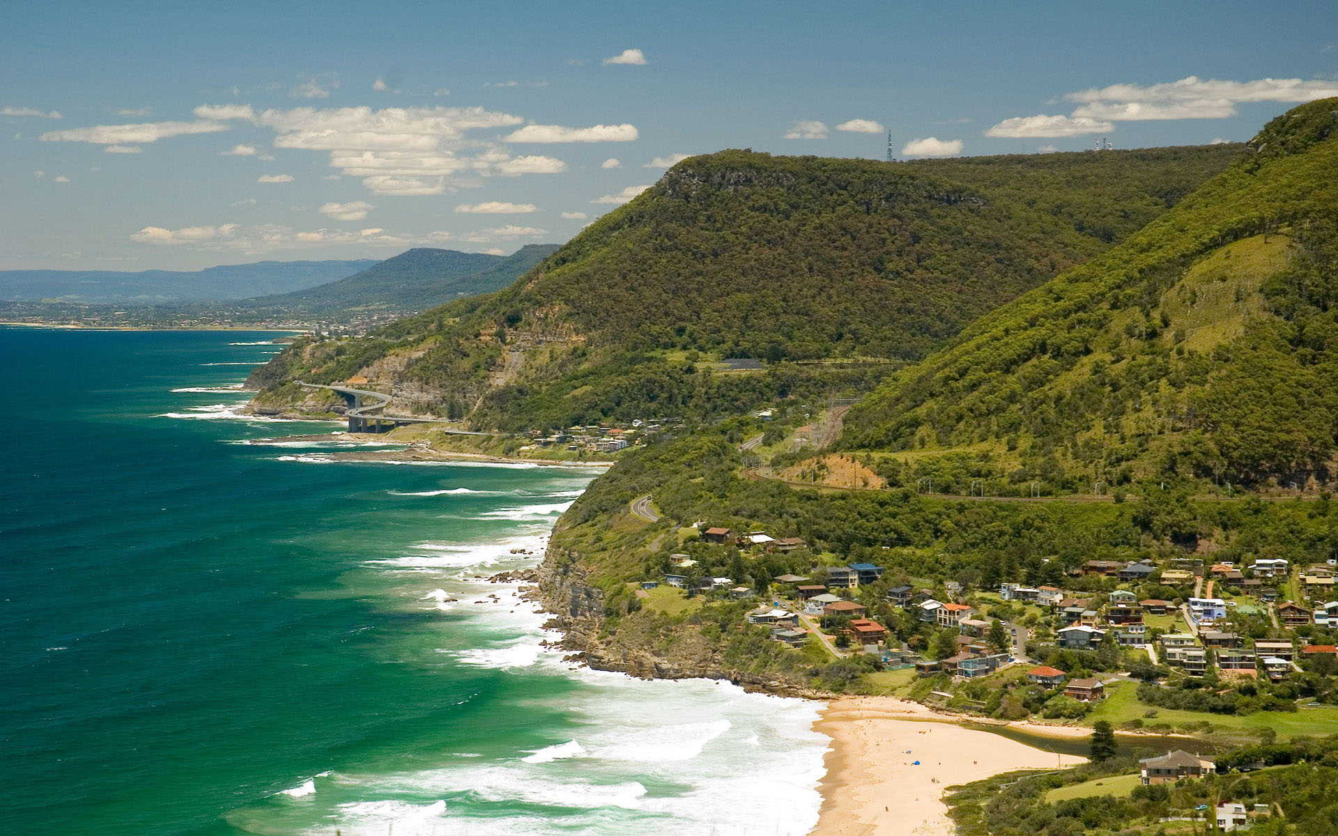 Sea Cliff Bridge - HD Wallpaper 