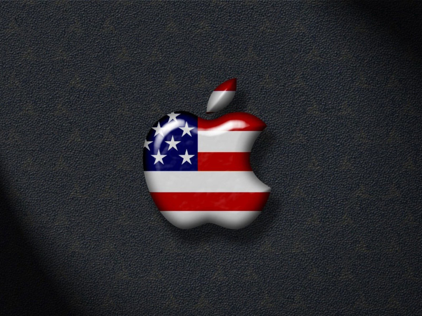 Red White And Blue Apple Logo - HD Wallpaper 