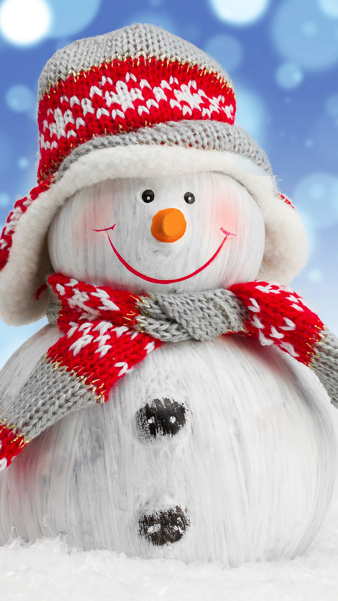 1080x1920, Happy Snowman Toy Android Wallpaper Data - Snowman Christmas ...