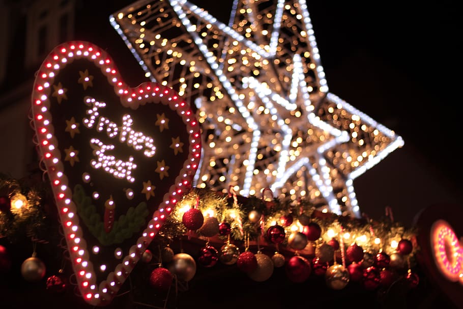 Deutschland, Minden, Happy Holidays, Christmas, X Mas, - Light-emitting Diode - HD Wallpaper 