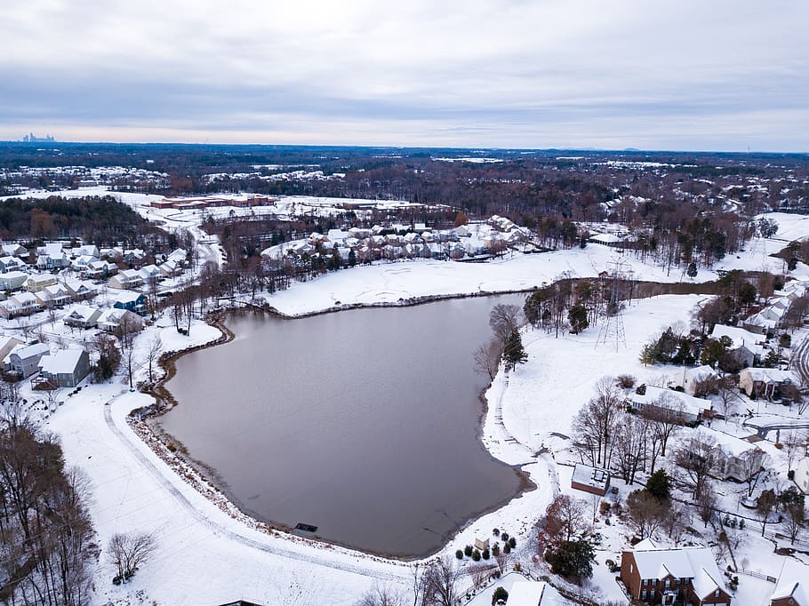 Charlotte, Usa, Highland Creek Golf Club, Golf Course, - Winter Golf Course - HD Wallpaper 