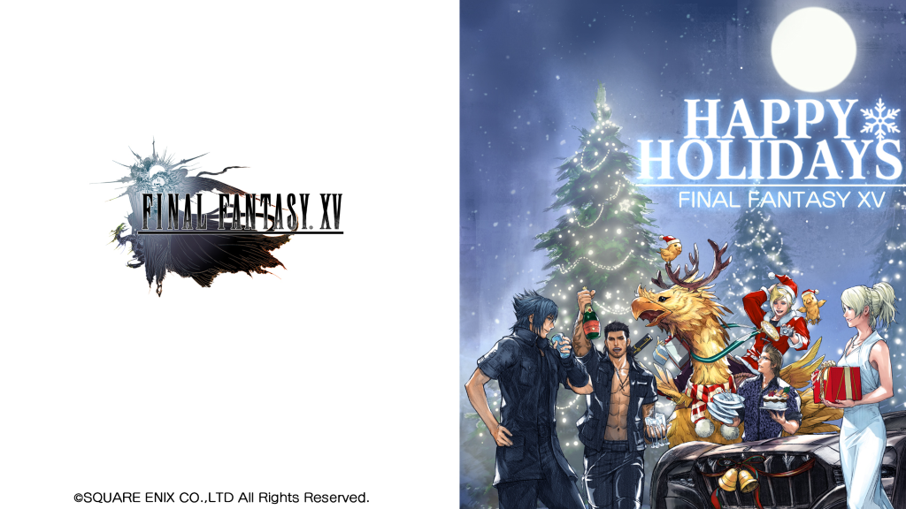 Final Fantasy Merry Christmas - HD Wallpaper 