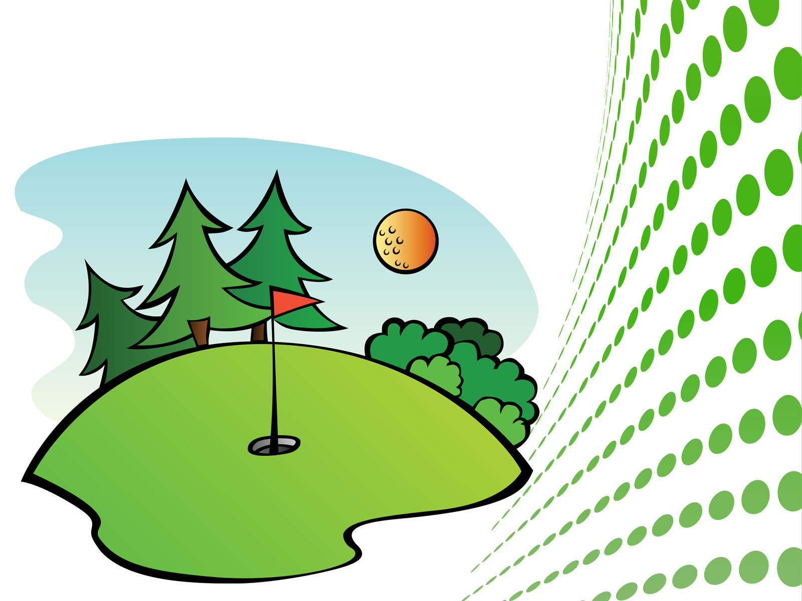 Free Golf Course Clip Art Wallpaper Hd With Hd Wallpaper - Golf Course Clipart - HD Wallpaper 