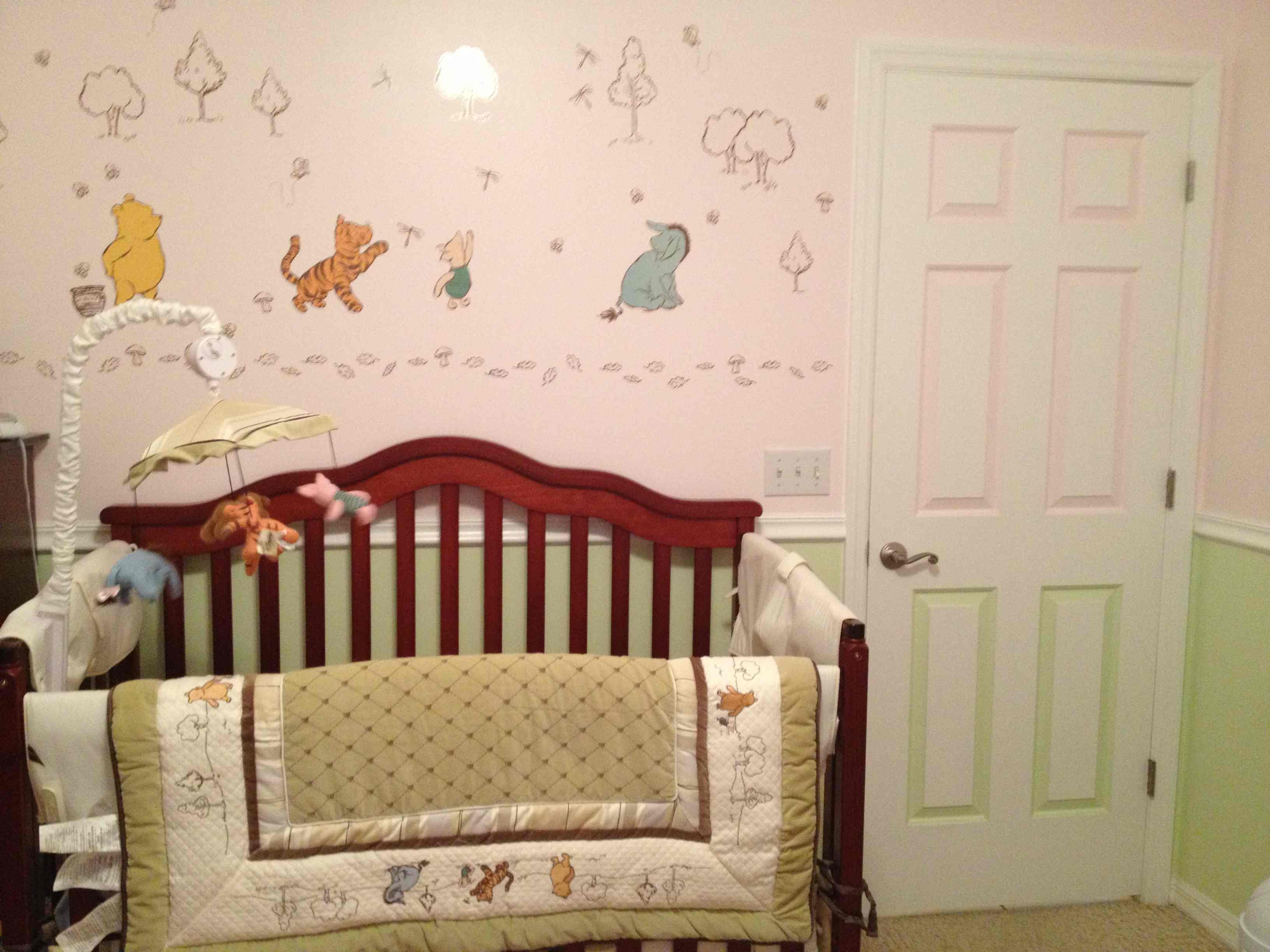 Winnie The Pooh Nursery For Girl - HD Wallpaper 