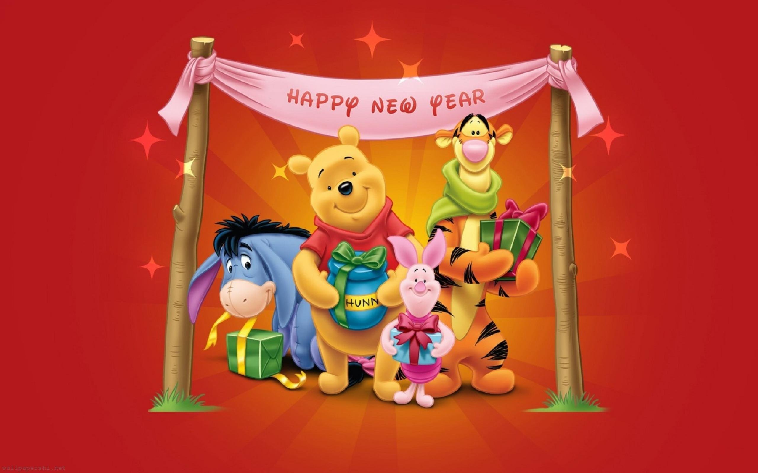 Happy New Year Winnie - HD Wallpaper 