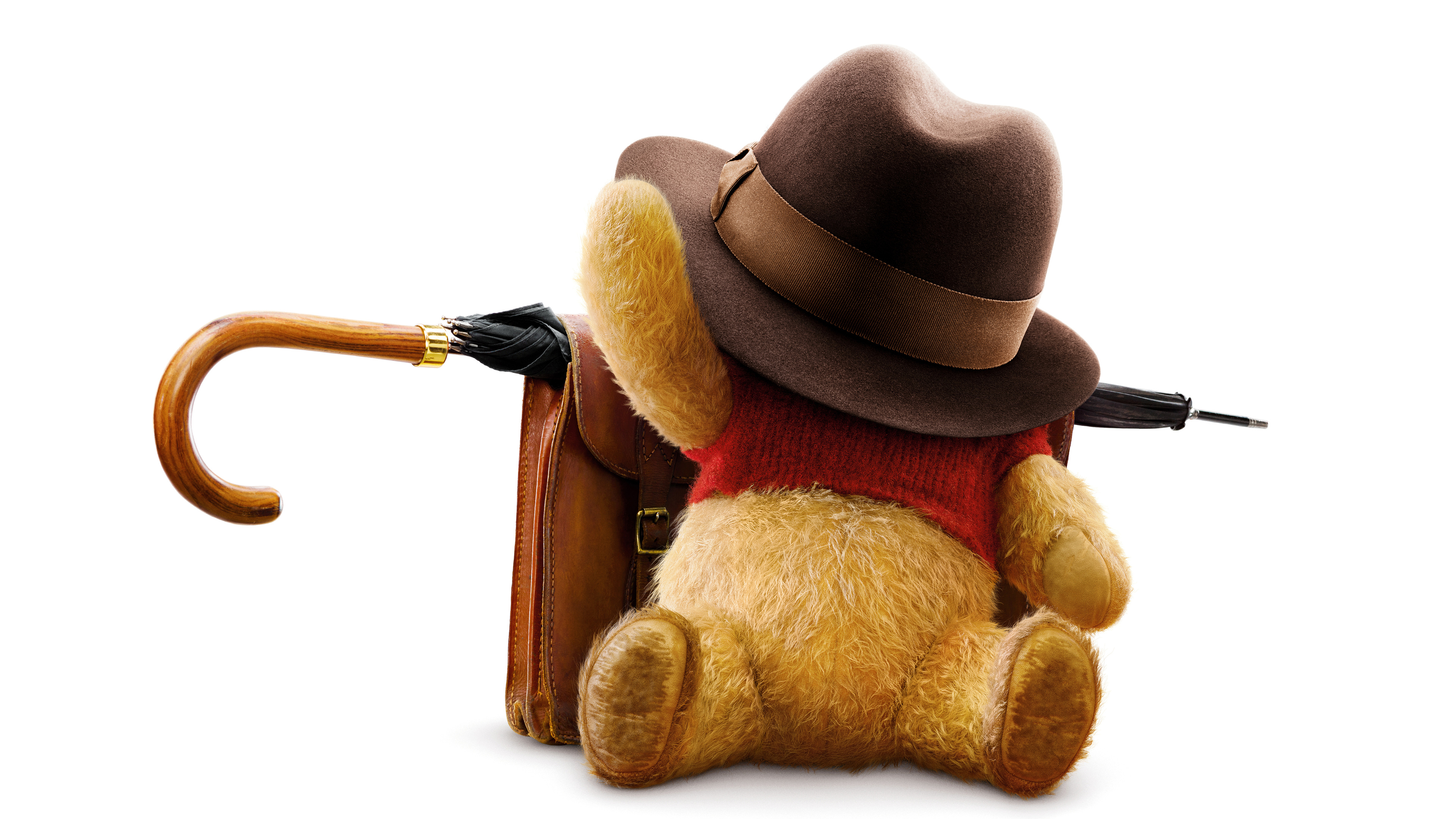 Winnie The Pooh In Christopher Robin Movie 8k - Christopher Robin Disney Movie - HD Wallpaper 