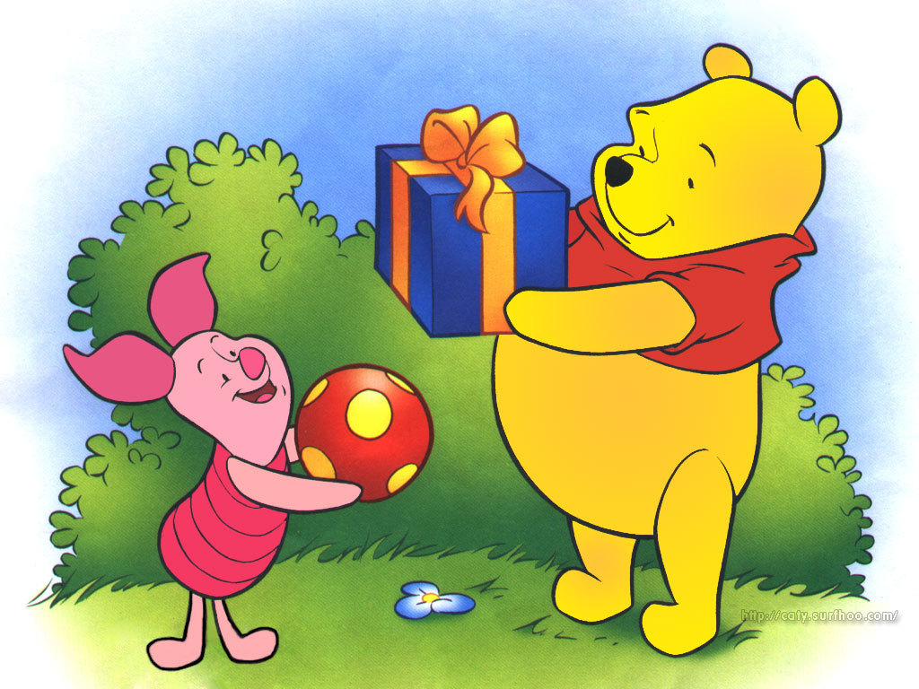 Winnie The Pooh And Piglet Wallpaper - Hinh In Gau Pooh - HD Wallpaper 