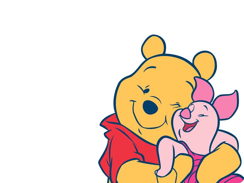 Winnie The Pooh Clipart Cute Little - Winnie The Pooh Wallpaper Computer - HD Wallpaper 