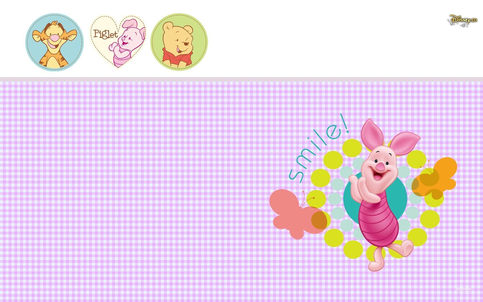 Piglet Winnie The Pooh Background - HD Wallpaper 