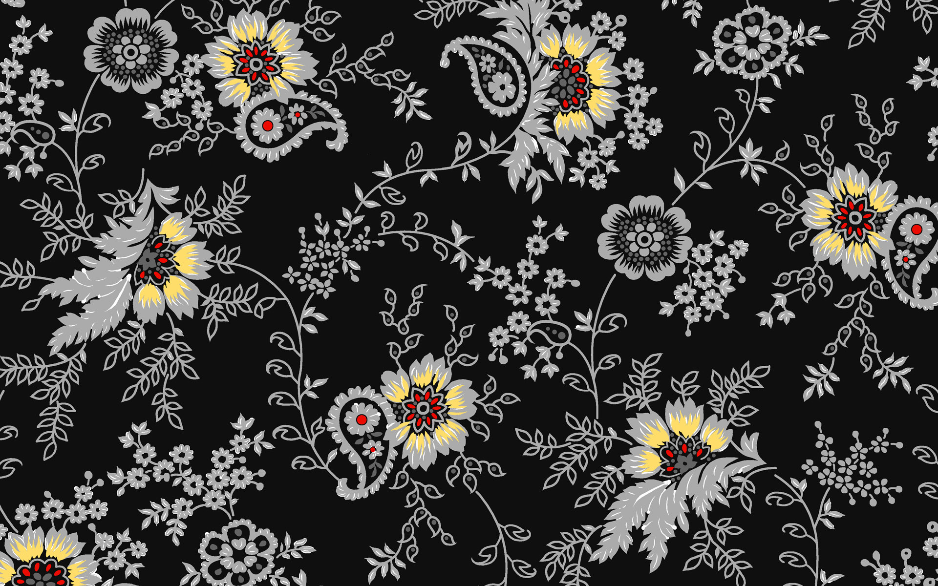 Wiki Dark Floral Wallpaper Hd Free Download 
 Data - Pattern Background Flower Hd - HD Wallpaper 