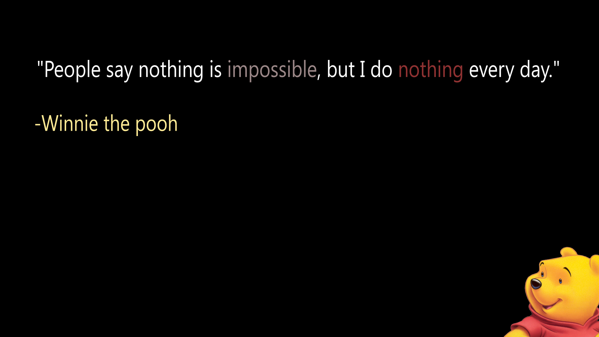 Winnie The Pooh Quotes - Quote Cute Winnie The Pooh - HD Wallpaper 