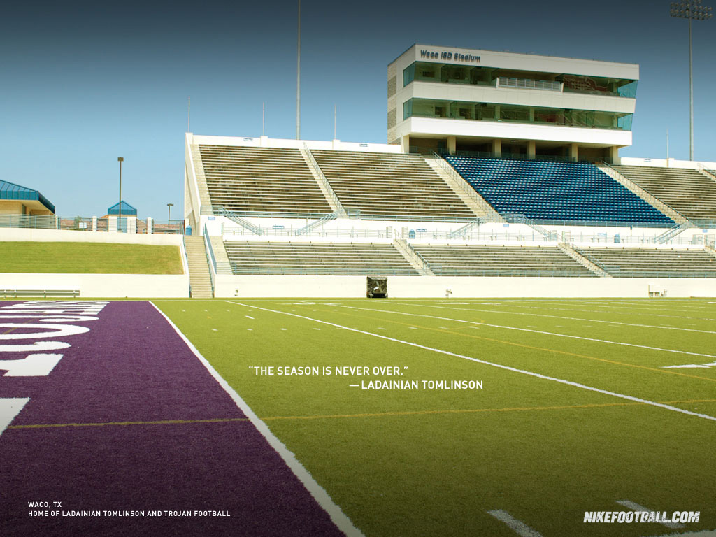 Nfl Nike Football Motivational The Season Is Never - Soccer-specific Stadium - HD Wallpaper 