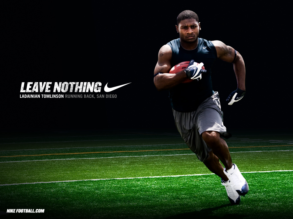 Nfl Nike Football Motivational Leave Nothing Ladainian - Ladainian Tomlinson Wallpaper Jets - HD Wallpaper 