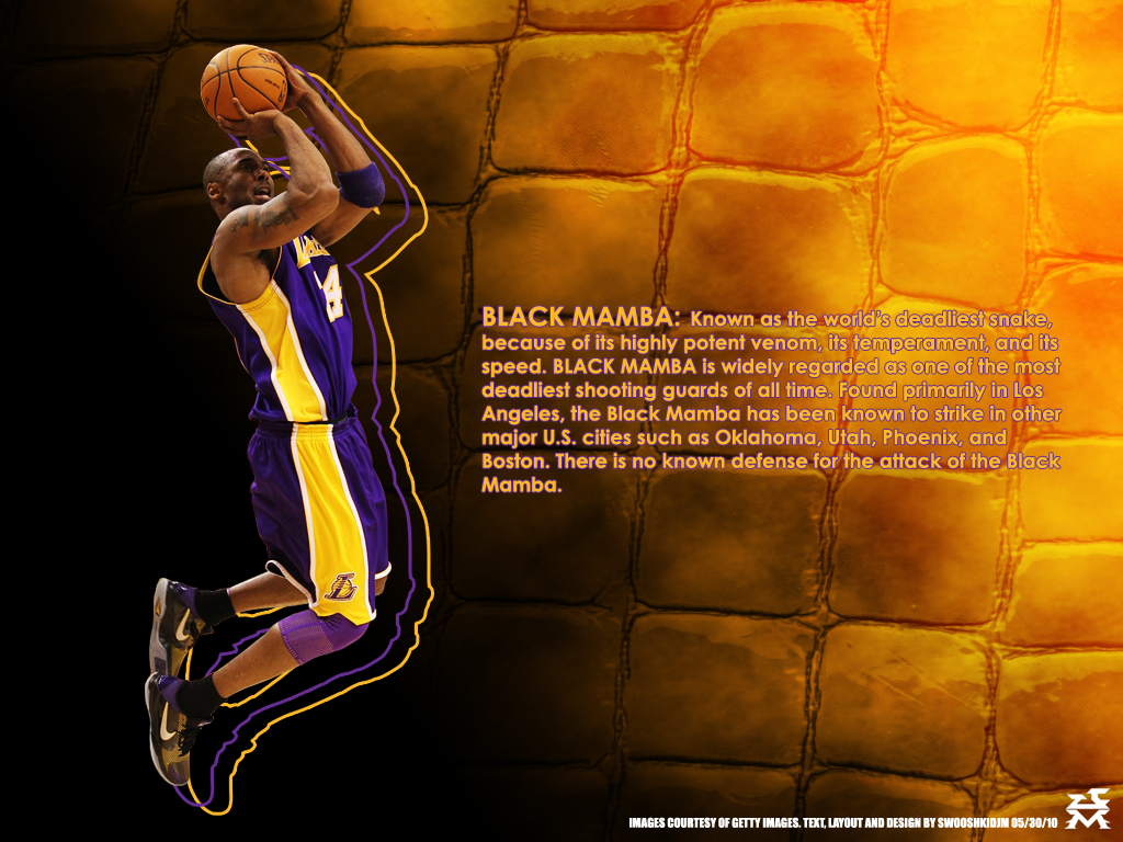 Black Mamba Wallpaper Kobe Bryant - HD Wallpaper 