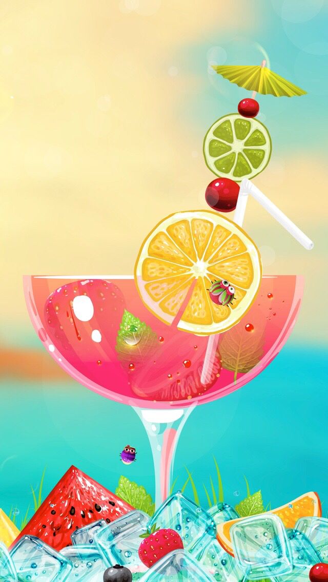 Cocktail Poster Background - HD Wallpaper 