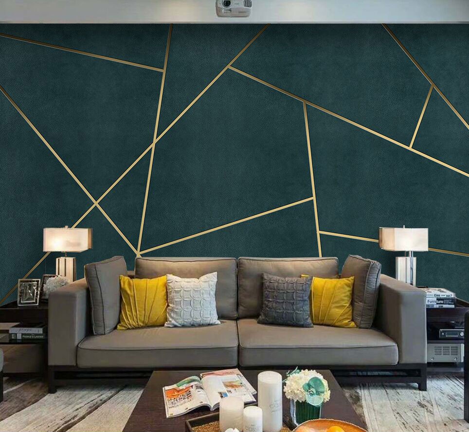 Geometric Wallpaper For Room - HD Wallpaper 