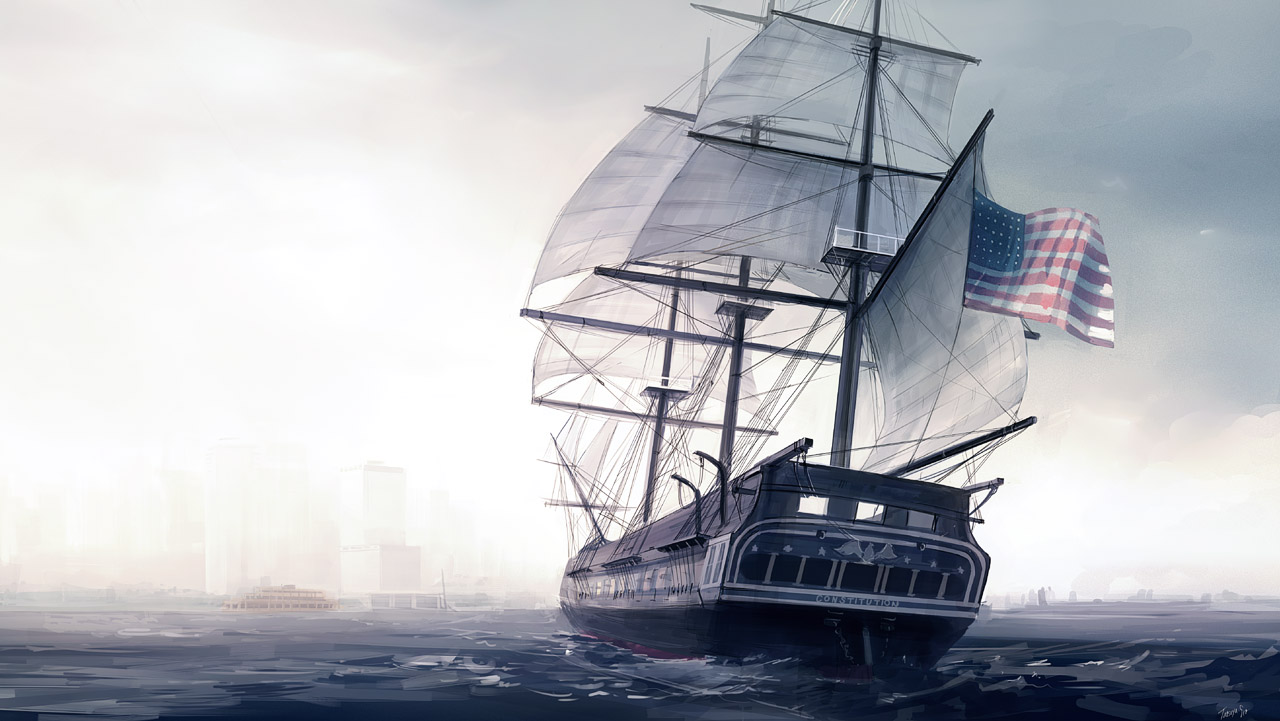 Uss-constitution5 - High Resolution Uss Constitution - HD Wallpaper 