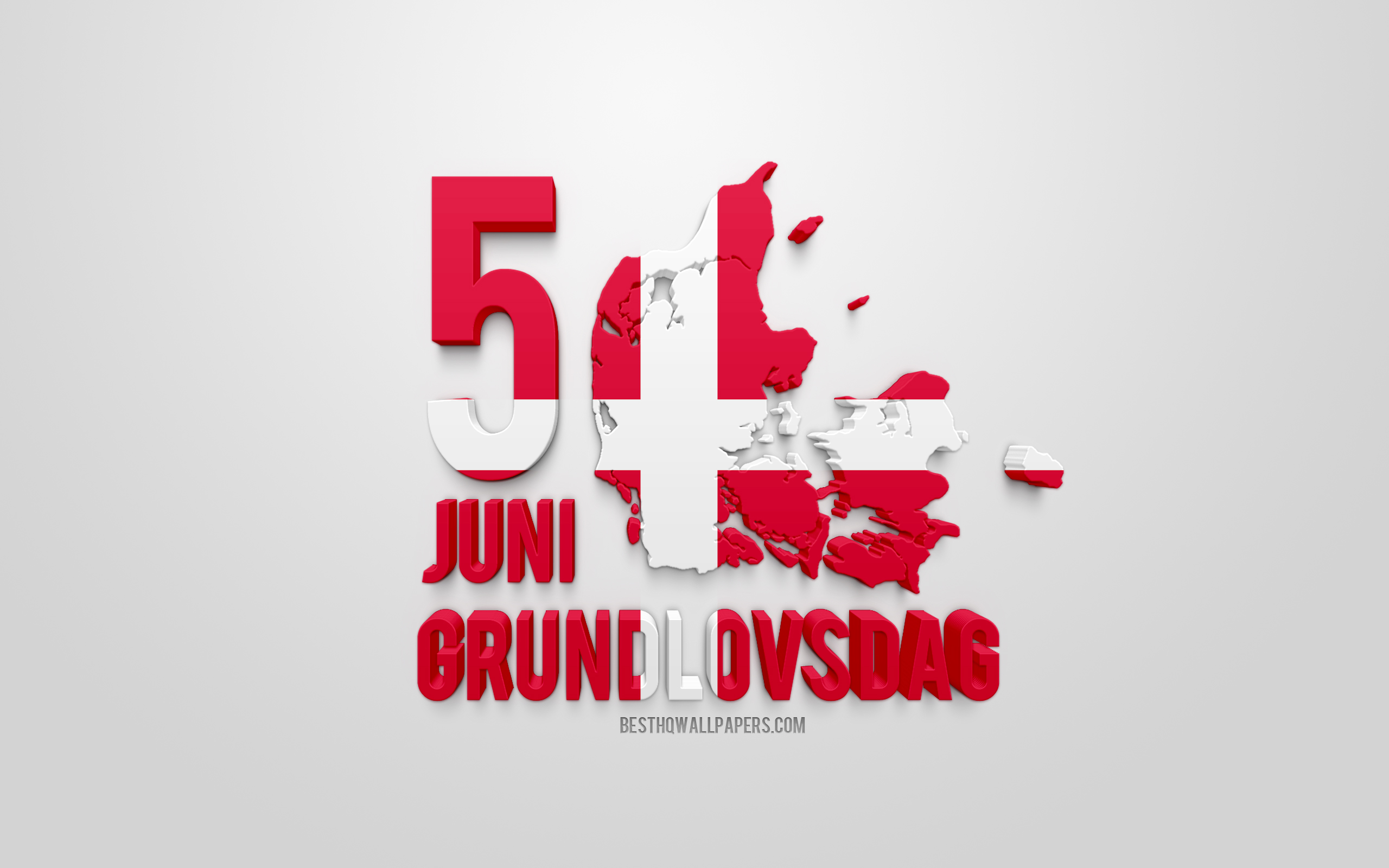 Grundlovsdag, June 5, Constitution Day Of Denmark, - Graphic Design - HD Wallpaper 