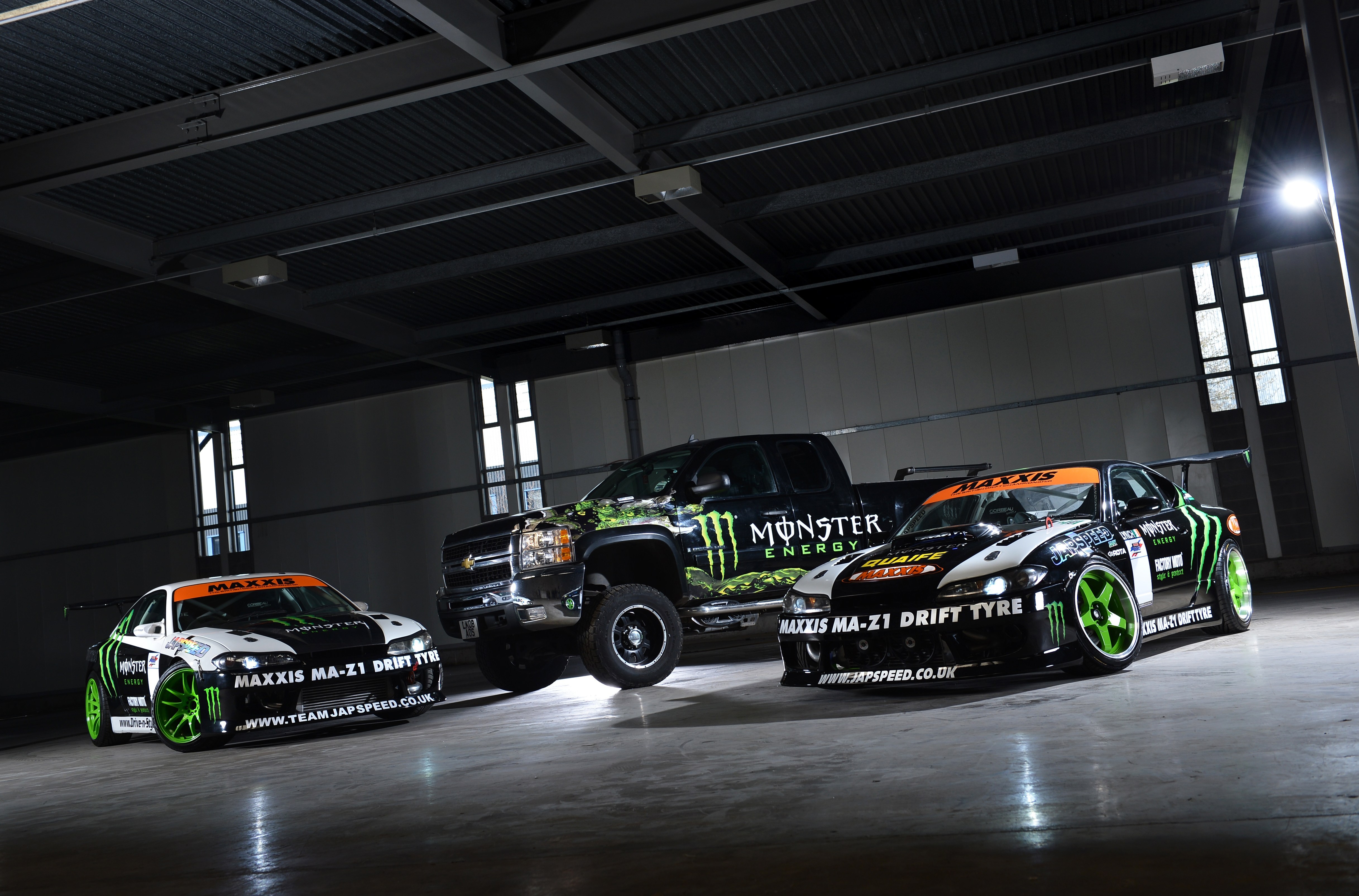 Monster Energy Cars - HD Wallpaper 