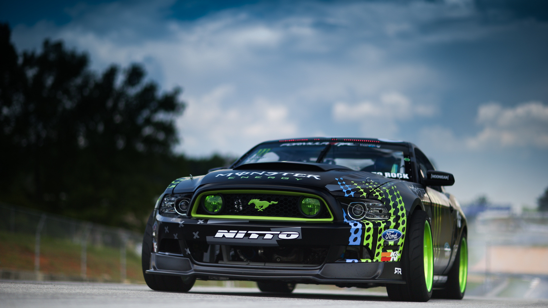 Formula Drift, Monster Energy, Vaughn Gittin Jr, Mustang, - Ford Mustang Rtr Drift - HD Wallpaper 