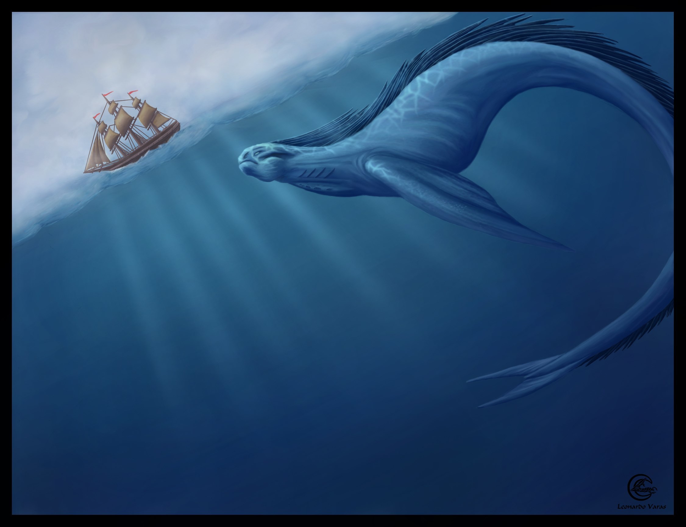 Sea Monster - HD Wallpaper 