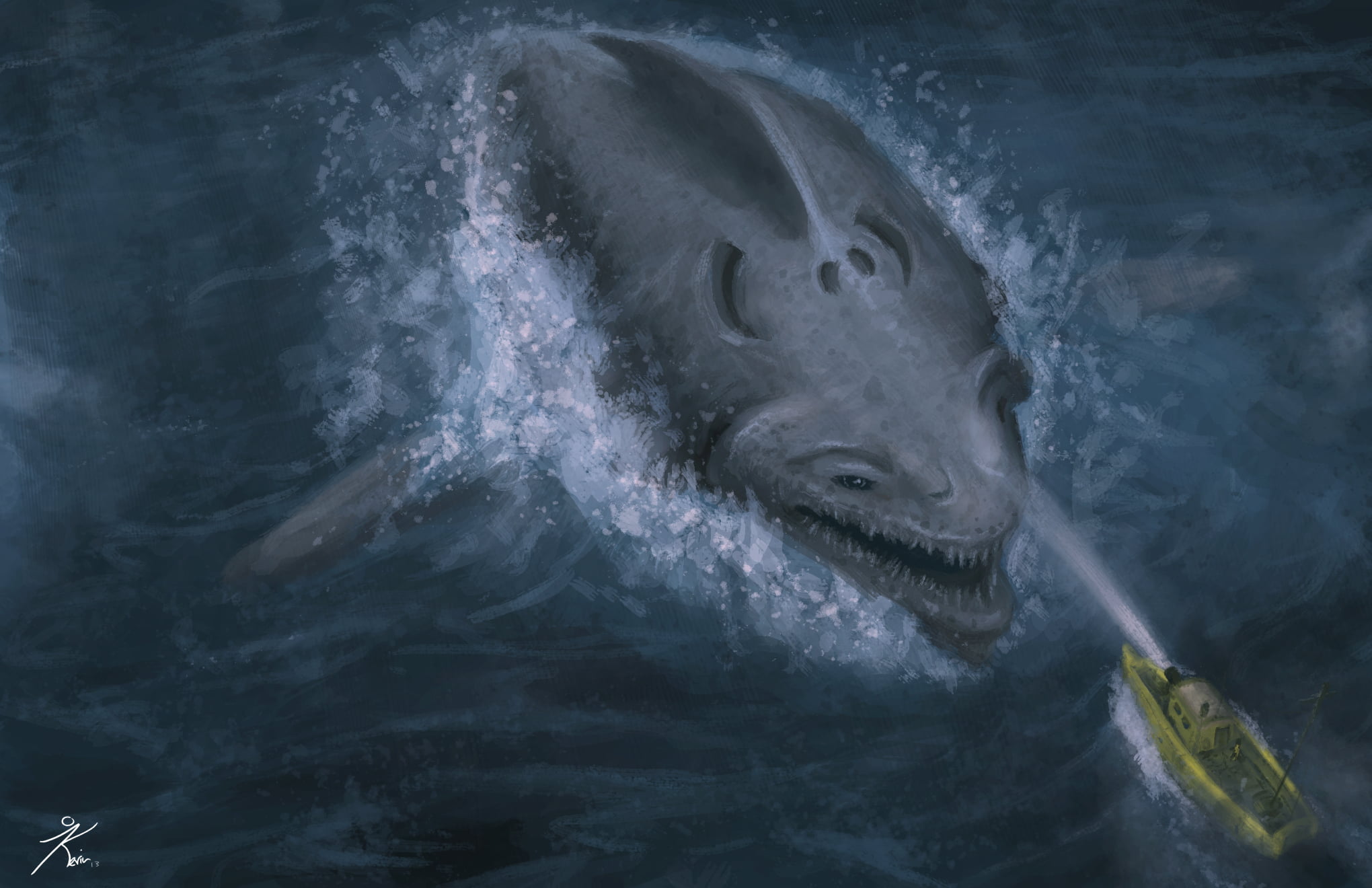Sea Monster Wallpaper - HD Wallpaper 