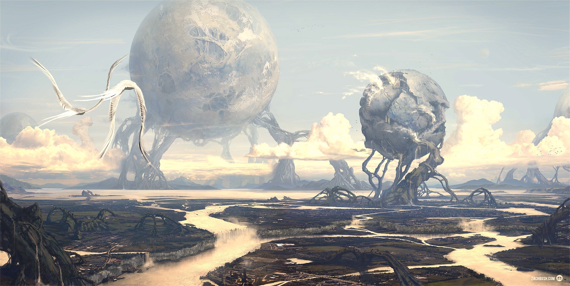 Giant Monster Wallpapers For Android Dragon - Fantasy Art Giant Monster - HD Wallpaper 