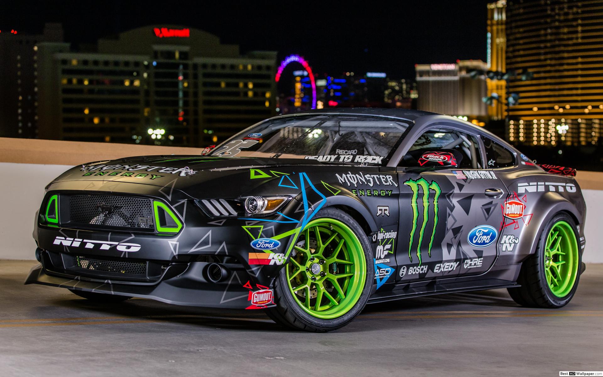 Ford Mustang Monster Energy - HD Wallpaper 