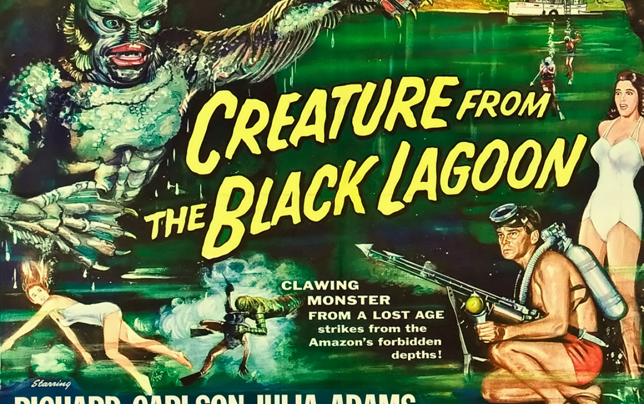 Creature From The Black Lagoon Wallpapers - Creature From The Black Lagoon Lobby Card - HD Wallpaper 