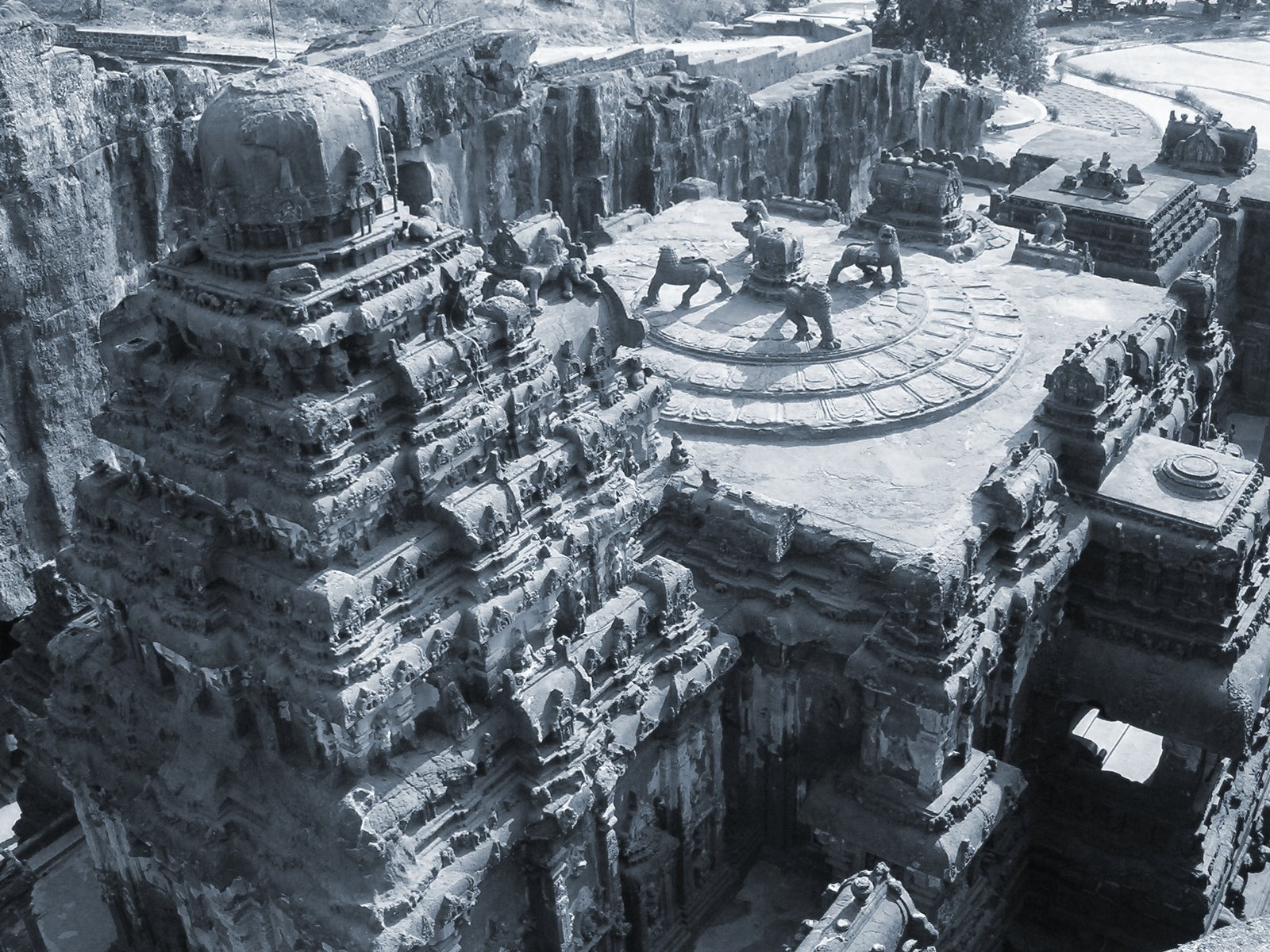 Ellora3 - Ellora Caves - HD Wallpaper 