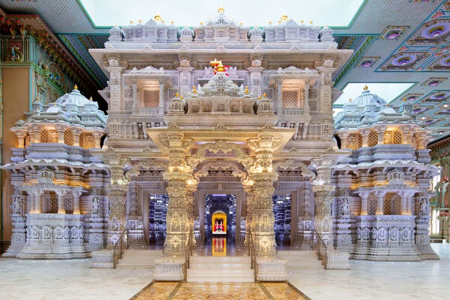 Baps Shri Swaminarayan Mandir Nj - HD Wallpaper 
