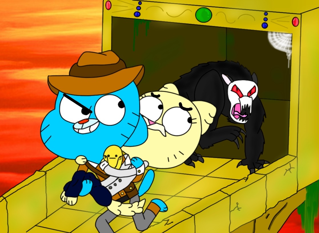 Gumball Temple Run - Amazing World Of Gumball Fan Art - HD Wallpaper 