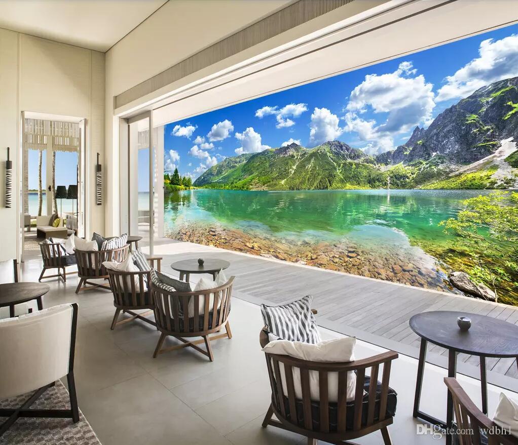 Full Wall Glass Aquarium - HD Wallpaper 