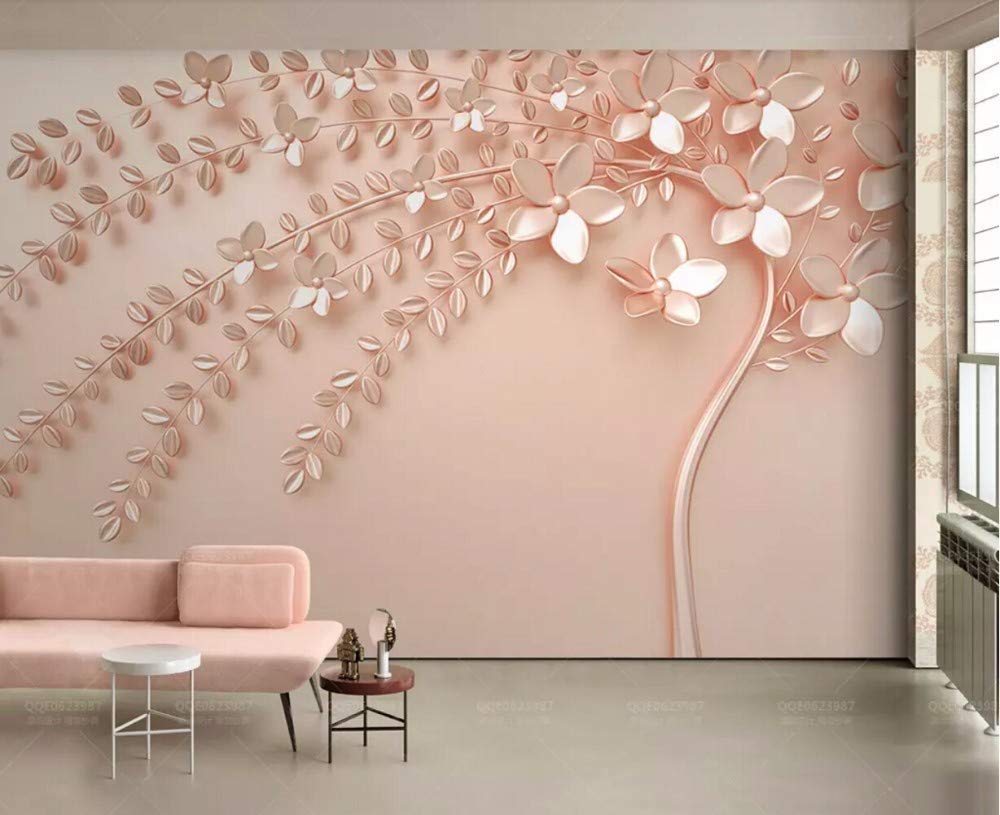 Rose Gold Parede Papel 3d - HD Wallpaper 