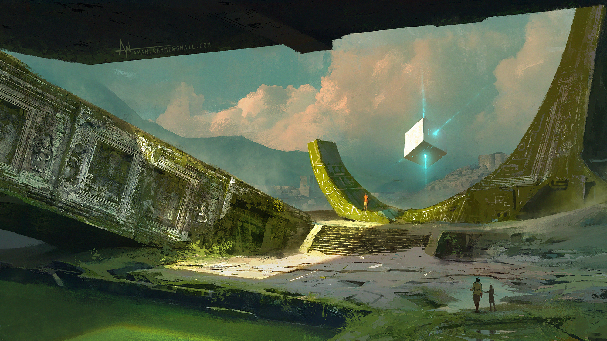 Sci Fi World Cube - HD Wallpaper 