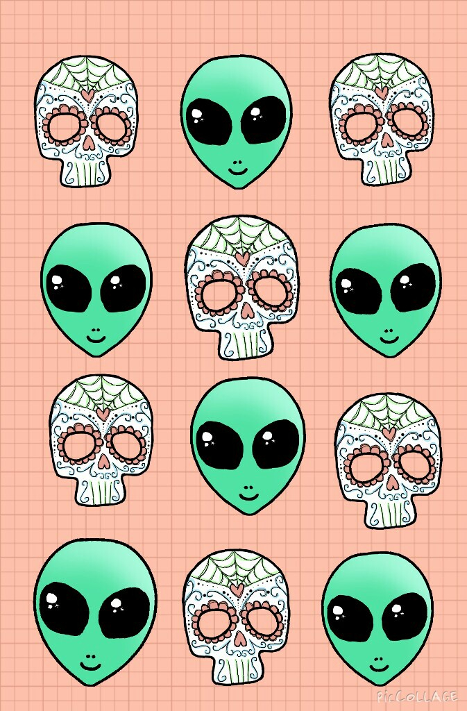 Alien, Colors, Cute - Cartoon - HD Wallpaper 