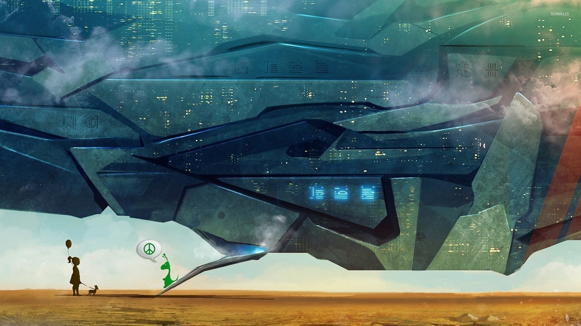 Cute Alien Digital Art - HD Wallpaper 