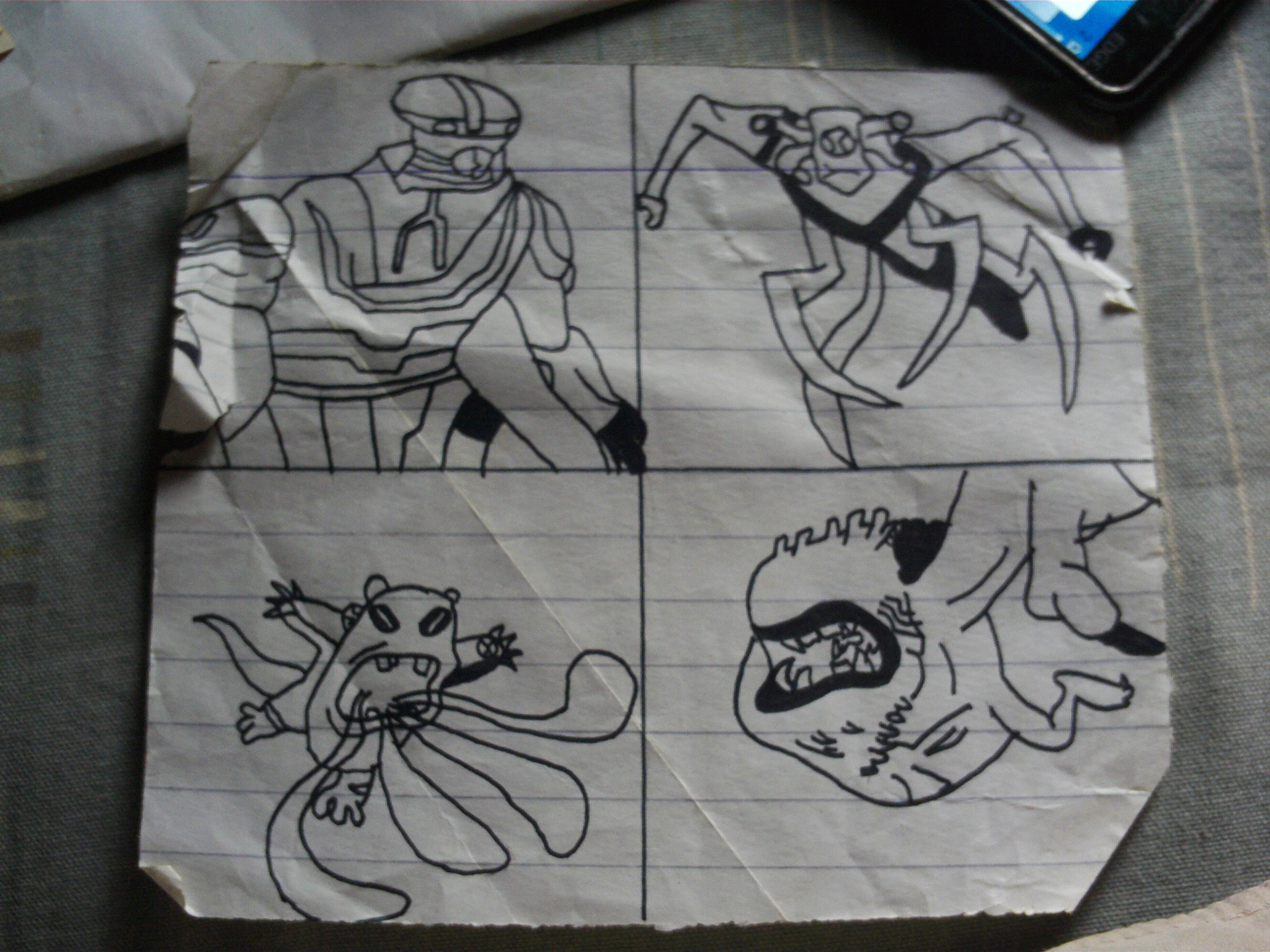 3 Heroes 1 Villan By Saeed Cute Boy - Sketch - HD Wallpaper 