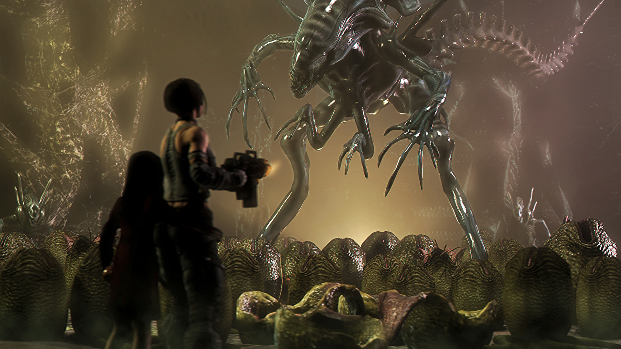 Alien Xenomorph Eggs Scene - HD Wallpaper 